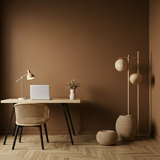 モダンでミニマルなオフィス空間